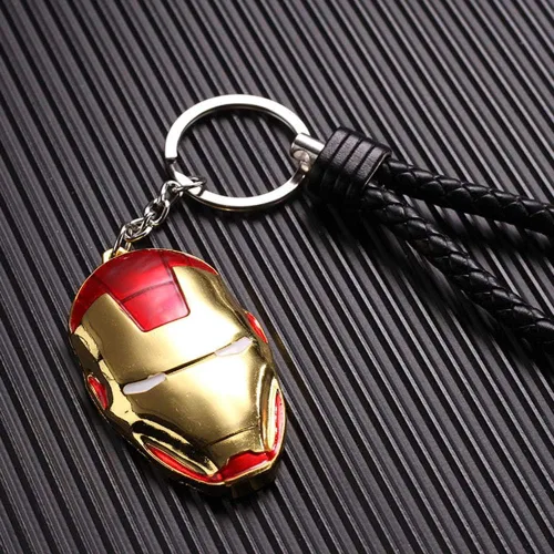 Vista 3 de UVAIIE Juego de llaveros de metal (4 unidades), llavero de máscara de guantelete infinito de Thor Hammer para familiares y amigos (estilo 3), Style3