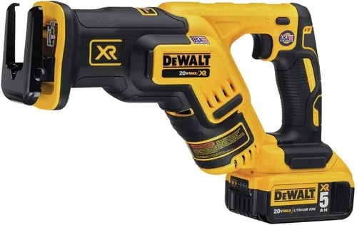 Vista 4 de DEWALT DCS367P1 sierra reciprocante compacta sin escobillas de 20V, Max XR, 5.0 Ah.
