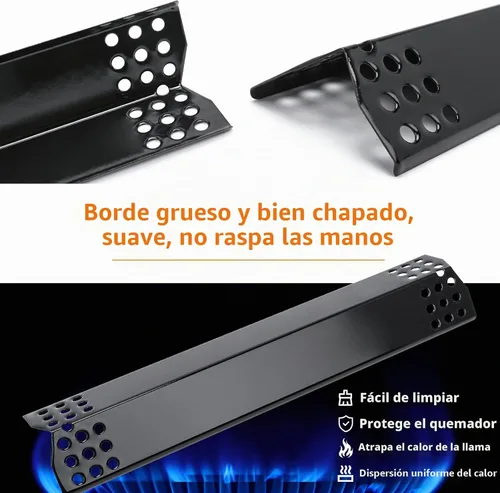 Vista 4 de Hisencn Piezas de parrilla para Kitchen Aid 720-0954, 720-0954GA, 720-0733 Plateado y negro