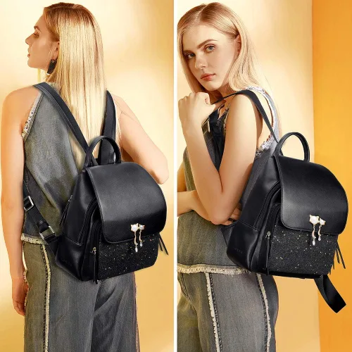 Vista 7 de FOXER - Mochila de piel para mujer