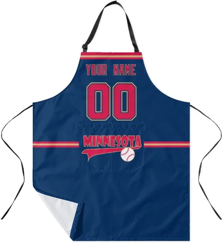 Vista 27 de ANTKING Custom Apron with Pocket Custom Any Name and Any Number Gifts for Dad Men Fans