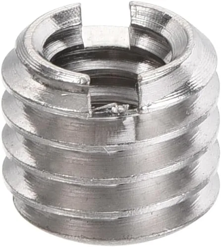 Vista 4 de uxcell Adaptador de tornillo de conversión macho de 1/4" hembra a 3/8" de altura de 0.31 pulgadas para trípode de cámara de acero de aleación