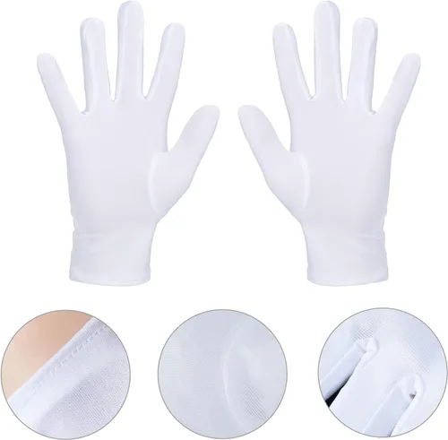 Vista 4 de Keymall Juego de disfraz de camarero para niños, kit de disfraz de proveedor, 6 piezas, delantal, pajarita, guantes, tarjetas para Halloween, juego