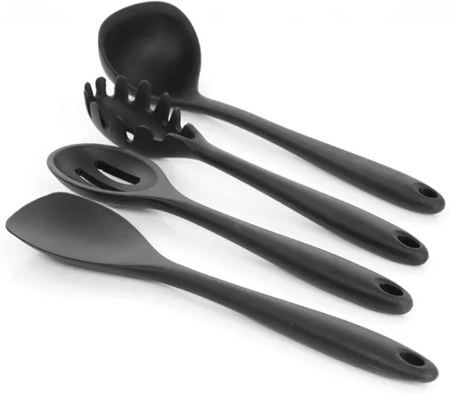 Vista 3 de Megachef Tool - Juego de utensilios de cocina, 12 piezas, color negro
