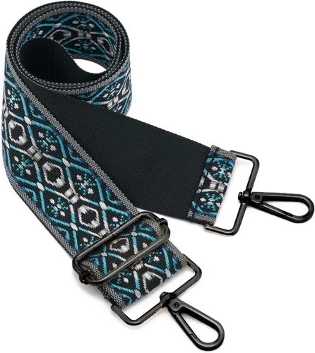 Vista 142 de ZOOEASS Hebillas de níquel Correa ancha para el hombro ajustable de repuesto para cinturón de pistola, hebilla de guitarra estilo bandolera