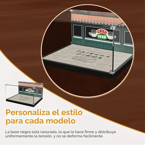 Vista 15 de Vitrina acrílica para Lego Ideas 21319 Central Perk, caja decorativa personalizada para el modelo de bloque de amigos, placa de acrílico