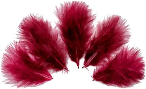 Vista 73 de 1/4 lb - Aqua Blue Pavo Marabou Corto Plumas Sueltas Mullidas Al Por Mayor A Granel
