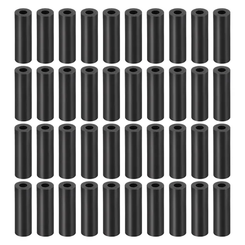 Vista 6 de YOKIVE 300 Pcs Black Round Spacer, Not Threaded Washers with High Insulation Effect, Keep Height Consistent, Great for M3 Screws (ABS, 3.2mmx7mmx2mm)