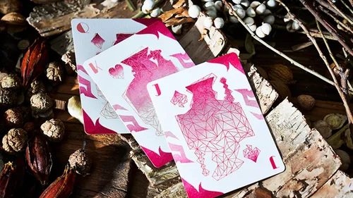 Vista 5 de Murphy's Magic Supplies, Inc. Lobo solitario (rosa) naipes de Bocopo