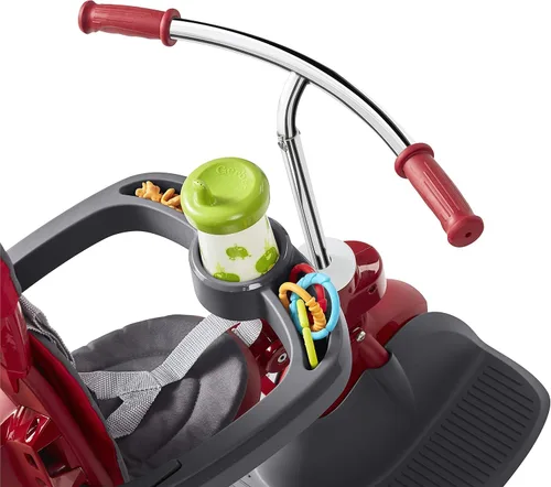 Vista 13 de Radio Flyer Deluxe EZ Fold Stroll 'N Trike - Triciclo 4 en 1, color rojo