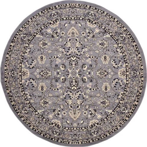 Vista 100 de Unique Loom Sialk Hill Collection - Alfombra de área Washington (6' 1" x 9' Rectángulo Burdeos/Crema)