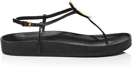 Vista 2 de Tory Burch Sandalias de piel con plantilla de cuero para mujer