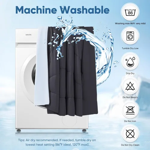 Vista 9 de Elegear - Edredón de enfriamiento individual Absorbs Body Heat para mantenerse fresco, cobija de enfriamiento para personas que duermen con calor