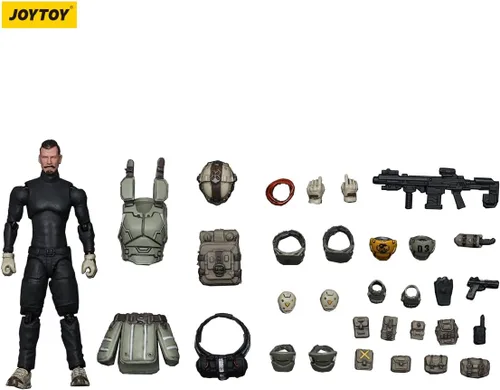 Vista 9 de JoyToy 1/25 - Colección de figuras de acción Dark Source, ejército de mecha de hueso de acero, modelo militar Fear XS-03, tipo de incursión