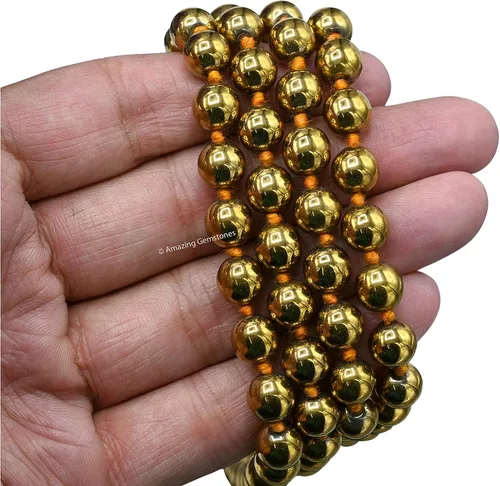 Vista 7 de Amazing Gemstone Japa Mala - Collar de 108 cuentas de oración y pulsera de muñeca Mala para meditación