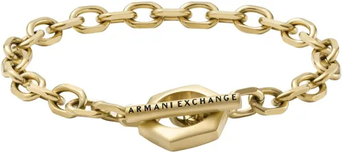 Vista 6 de A X Armani Exchange - Pulsera de cadena de acero inoxidable para hombre