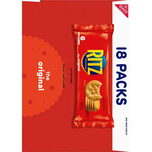 Vista 17 de RITZ Galletas originales, 72 paquetes de aperitivos (4 cajas)