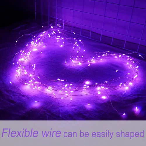 Vista 9 de SmilingTown Guirnalda de luces de hadas funcionan con pilas, paquete de 15 luces LED de 7.2 pies, 20 luces LED de luciérnaga estrellada para boda
