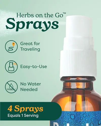 Vista 2 de Herb Pharm Spray de aliento fresco a base de hierbas orgánicas certificadas, menta