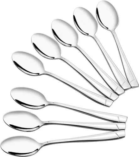 Vista 6 de Anbers Cucharas de café espresso Demitasse de acero inoxidable, 5 pulgadas, 16 piezas