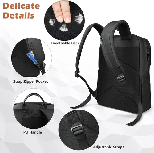 Vista 5 de hk-8201, Negro, Mochilas Tradicionales