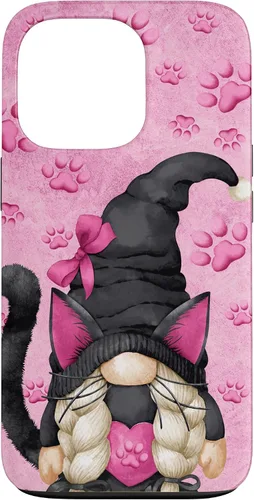 Vista 10 de Black Cat Halloween Gnome Decor Cute Pattern for Cat Mom Case for iPhone 17