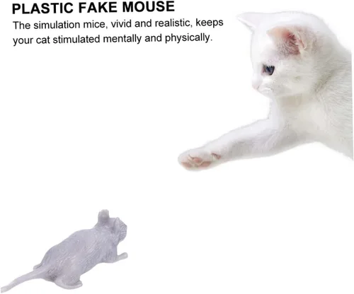 Vista 8 de KESYOO 10pcs Simulation Mouse Fake Mouse Pranks Halloween Creepy Realistic Rat Prank Party Trick Mouse Prank Scary Prank Prank Mouse Simulated Grey