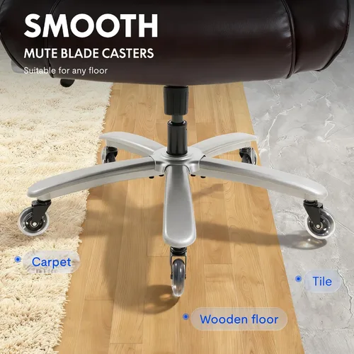 Vista 10 de FLEXISPOT Silla de oficina grande y alta de 600 libras para personas pesadas, silla de escritorio de computadora resistente con soporte lumbar