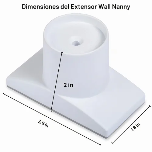 Vista 5 de Wall Nanny Extensor – Kit de extensión de puerta de bebé de 2.5 pulgadas (fabricado en Estados Unidos) extiende las puertas montadas a presión +