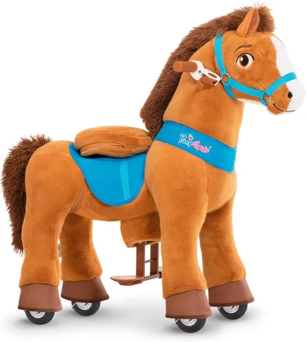 Vista 16 de PonyCycle Juguetes para montar Caballo negro esencial Modelo E (con freno/ 76 cm de altura/Tamaño 3) Pony Rider Animales caminantes Caballo balancín