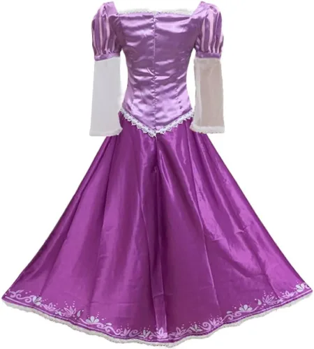 Vista 2 de Vestido morado para Halloween, cosplay, disfraz de princesa Lepe, vestido mágico morado