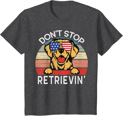 Vista 35 de Don't Stop Retrievin' Golden Retriever Dog Camiseta, Negro