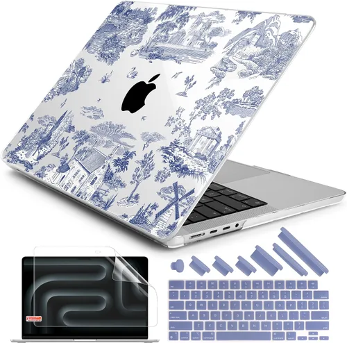 Vista 44 de DONGKE Funda para M5 MacBook Pro de 14 pulgadas 2025 2024-2021 M4 M3 M2 M1, cubierta de carcasa dura de plástico compatible con A3434 A3112 A3401