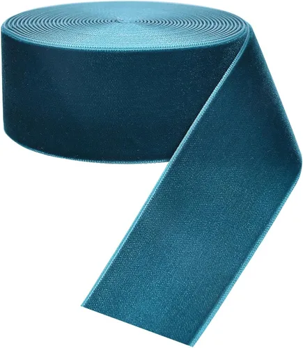 Vista 20 de Chenkou Craft 5 yardas de cinta de terciopelo para decoración navideña y embalaje artesanal