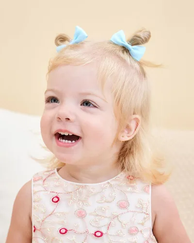 Vista 5 de 40 lazos para el pelo de 2 pulgadas para bebés y niñas, mini boutique, cinta elástica para el cabello, accesorios para niños pequeños