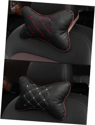 Vista 7 de Homoyoyo Almohadas de coche reposacabezas coche cuello almohada apoyo almohada vino