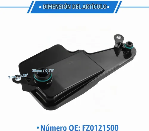 Vista 6 de Kit de filtro de transmisión automática compatible con Mazda 3 2012-2024 para Mazda 6 2014-2021, filtro de transmisión de motor negro de plástico