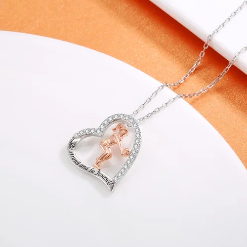 Vista 3 de Collar de voleibol, sóftbol, baloncesto, regalos para niñas, plata de ley 925, deporte, béisbol, mamá, jugador, joyería para mujeres, adolescentes