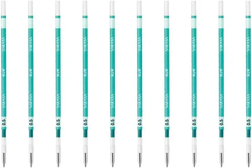 Vista 18 de Zebra BRNJK5BK - Recambio para bolígrafo, Sarasa, NJK-0.5, negro, 10