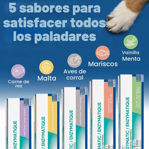 Vista 5 de Pasta de dientes enzimática Virbac C.E.T., Sabor a carne, 2.5 onza