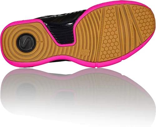 Vista 3 de Salming Zapatos de calabaza modernos para mujer Negro/Rosa Joya