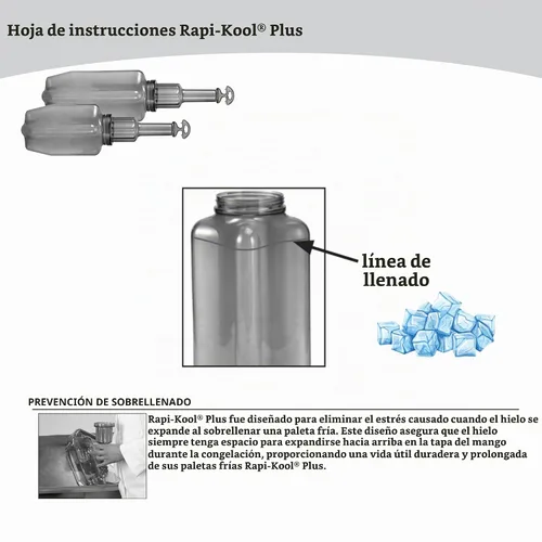 Vista 7 de Paleta de refrigeración de alimentos, San Jamar Rapi-Kool, 128 oz, azul