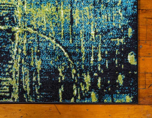 Vista 8 de Unique Loom colección Lyon - Alfombra abstracta y moderna