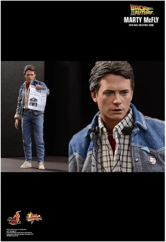 Vista 5 de Hot Toys Figura de acción de Back to the Future Marty McFly Movie Masterpieces a escala 1:6