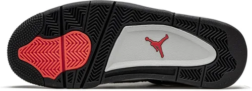 Vista 5 de Tenis de baloncesto para hombre Jordan 4 Retro Lighting Yellow, amarillo relámpago