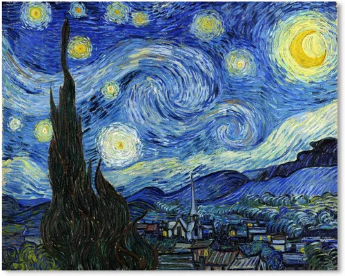 Vista 15 de Van Gogh Arte de Pared en Lienzo: Reproducción de Pintura al Óleo Almendro en Flor Imagen de Flores Decoración de Habitación, Impresiones de Arte