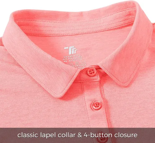 Vista 5 de Polo de golf para mujer, manga corta, absorbe la humedad, ropa de golf para mujer