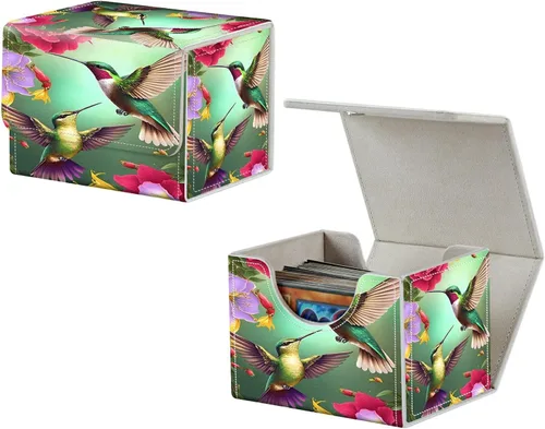 Vista 20 de MTG Commander - Caja de cartas intercambiables, más de 100 tarjetas con funda con funda de piel sintética, caja de almacenamiento de tarjetas