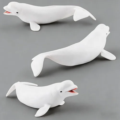 Vista 4 de SmilerSmile Juguetes educativos de animales marinos sólidos, simulación de tiburón oceánico, criatura marina, juguete para niños pequeños