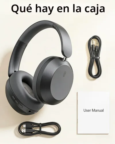 Vista 7 de Wentronic Y05 Auriculares inalámbricos Bluetooth, cancelación de ruido Gris